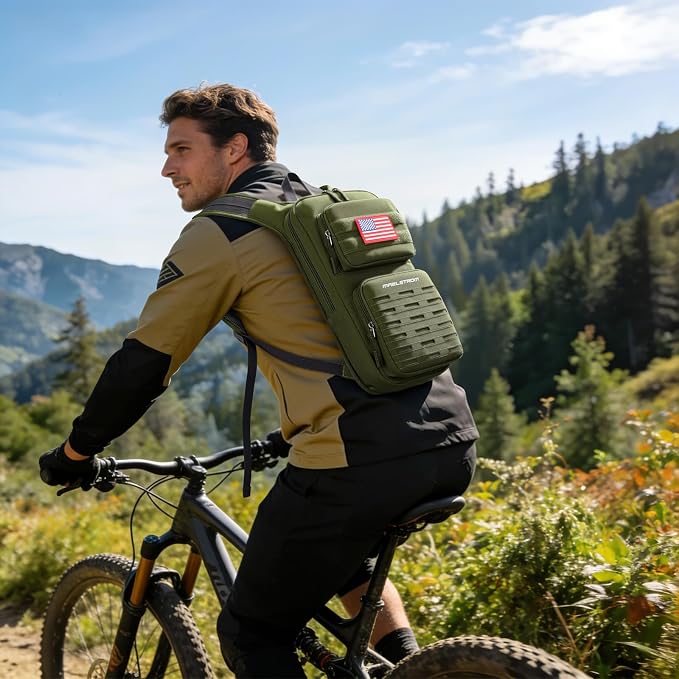 Maelstrom Tactical Hydration Backpack,Water Pack with 2L Water Bladder | BPA-free,MOLLE Compatibility,lightweight,insulated layer, Breathable back panel and shoulder,for running/hunting/cycling