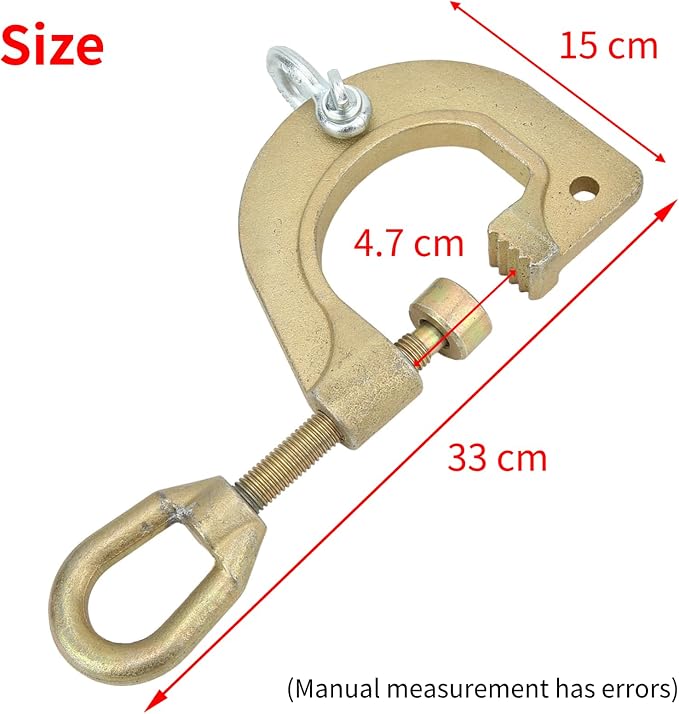 Acouto Auto Body Frame Clamp 2 Way G Clamp Self Tightening Pull Clamp Frame Back Auto Body Repair Tools for Car Truck Bus, Chrome Vanadium Steel Automotive Tools & Equipment