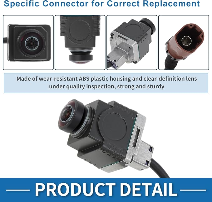 Front View Camera for Mercedes-Benz W205 W207 W166 X166 W212 W218 W156 Park Assist Camera 360° Surround Camera Replace No.A0009051103/A0009051503
