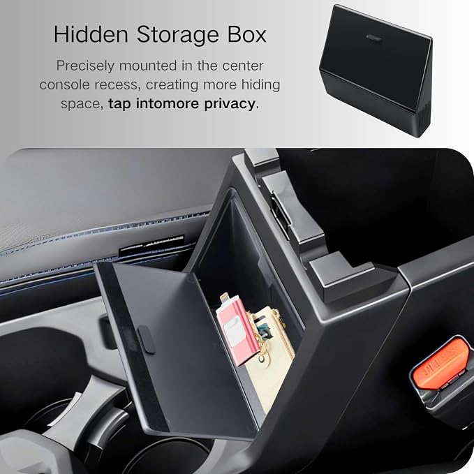 4PCS Center Console Accessories Compatible with 2025 2026 Subaru Forester Center Console Organizer Wireless Charging Mat Cup Holder Insert