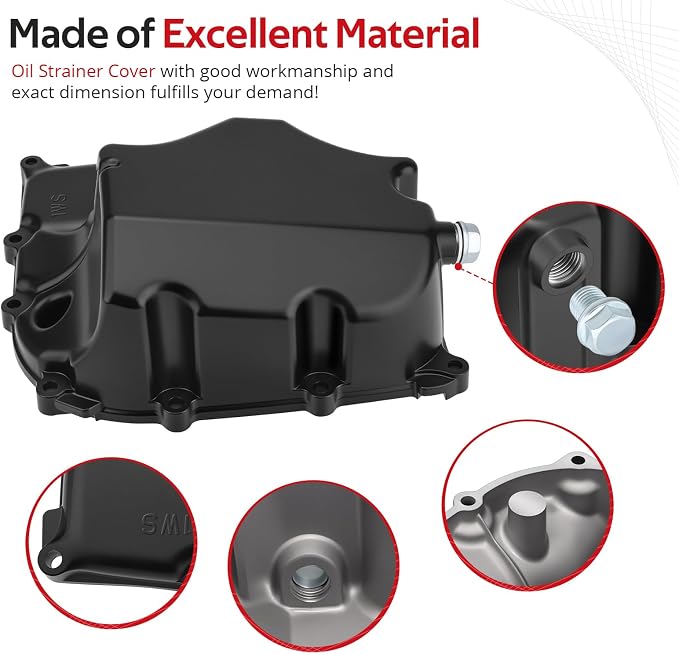 JAVIK Oil Strainer Cover For Yamaha Tenere 700 XTZ07 FZ-07 MT07 XSR700 2015-2024 O.E.M# 1WS-13400-00-00