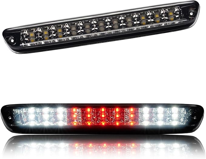 Third 3rd Brake Light LED for 2004-2012 Chevy Colorado, High Mount Rear Brake Lights Assembly for 04-12 GMC Canyon, Waterproof Center Cab Cargo Lamp Stop Light (Smoke)
