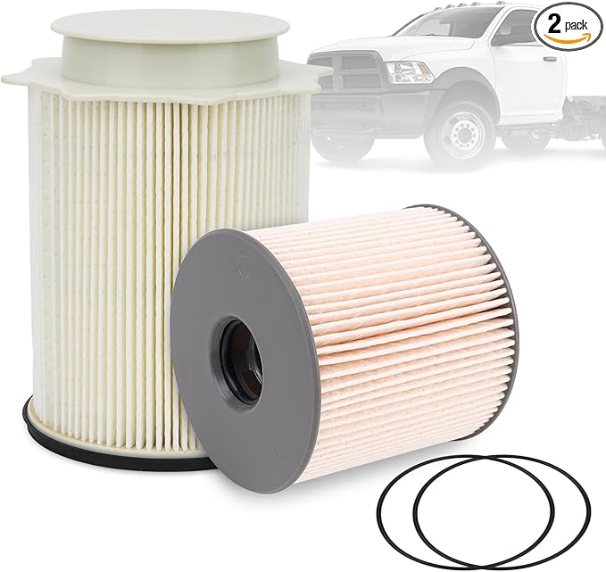 6.7L Cummins Fuel Water Separator Filter Fuel Filter Kit - Replaces 68436631AA，68157291AA - Compatible with Dodge Ram 2500/3500/4500/5500 （2019-2024）