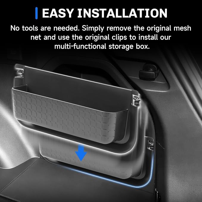 SXCY for 2026 Toyota RAV4 Trunk Side Organizer Tray for 2026 Toyota RAV4 Accessories Center Console Tray 2020-2026 RAV4 Trunk Side Storage Organizer Tray Noise-Proof Multi-Functional Storage