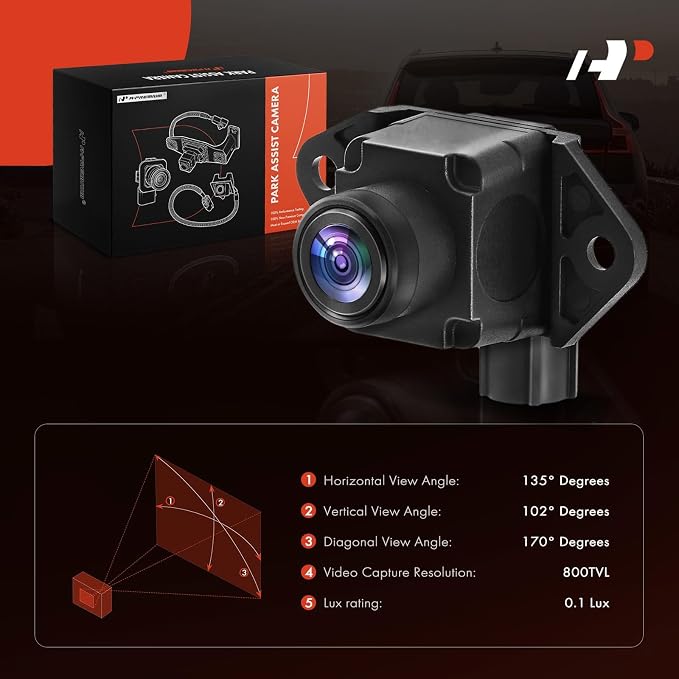 A-Premium Rear View Backup Camera Compatible with Jeep | Parking Camera for 2016-2021 WK2 Series Grand Cherokee