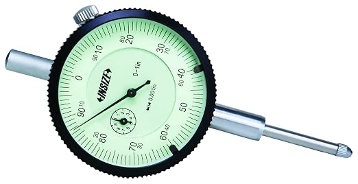 INSIZE 2307-1RF Dial Indicator, 0-1", Graduation 0.001"