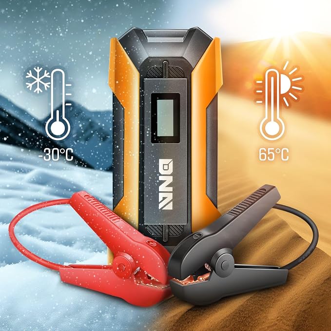 DNA Motoring 12V 1500A 15000 mAh Portable Car Battery Jump Starter, Battery Pack Chargers, Jump Box， for Up to 7.0L Gas & 5.5L Diesel Engine TOOLS-00215 Orange