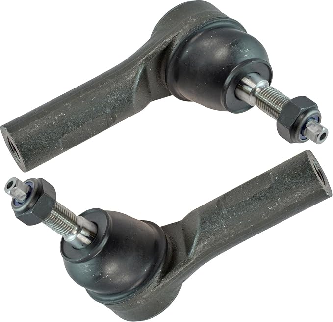 TRQ Outer Driver and Passenger Side Tie Rod Set 2 Piece Compatible with 05-07 Ford Escape Hybrid, 09 Ford Escape 14mm Thread Tie Rods, 10-12 10-11 Mercury Mariner, 10-11 Mazda Tribute