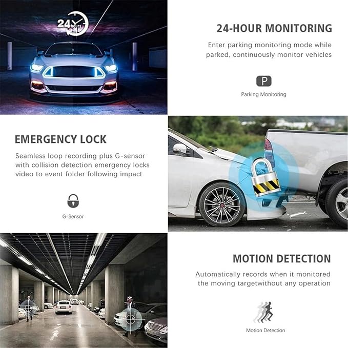Car Dash Cam HD 1080p Car DVR Vehicle Camera Video Recorder Dash Cam G-Sensor