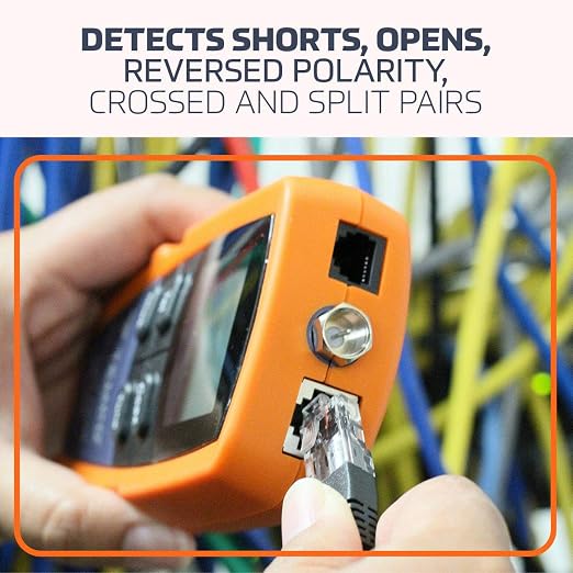 TEMPO NC-100 NETcat Micro Wiring Test Tool, Ethernet Coax Testing, Digital Cable Tester for Voice, Data, Video, Coax, Ethernet (NC-100)