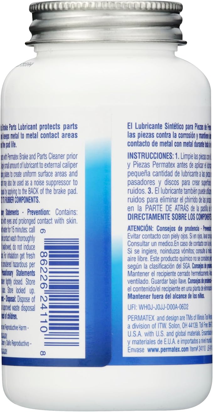 Permatex 24110 Ultra Disc Brake Caliper Lube, 8 oz.