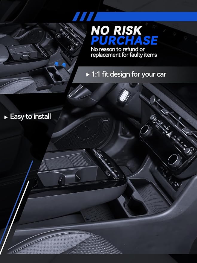 for Tucson Center Console Organizer 2025 2026 Hyundai Tucson 2.5L/Hybrid/PHEV Accessories Armrest Tray Middle Storage Box Insert Container Durable ABS Plastic