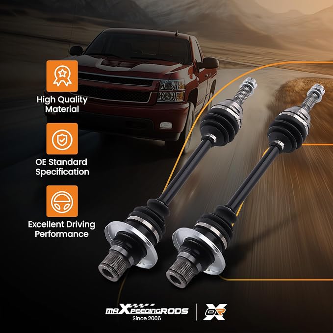 maXpeedingrods 2 Pcs CV Axle Shaft Assembly Fit for Suzuki King Quad 450 2007-2010, King Quad 500 2009-2020, King Quad 750 2008-2020, Rear Right Left Driver Paseenger Side, Replace# 64901-31G41