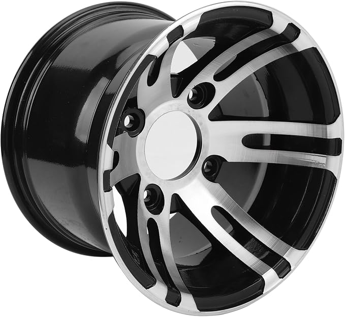 10 Inch ATV Wheel Rim, Universal High Strength ATV Aluminum Alloy Rim for ATVs Go Karts Cart 4 Wheel Vehicles (Rear Wheel)