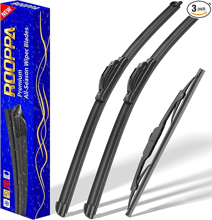 3 wipers Replacement for 2018-2021 GMC Terrain, Windshield Wiper Blades Original Equipment Replacement - 24"/18"/12" (Set of 3) U/J HOOK