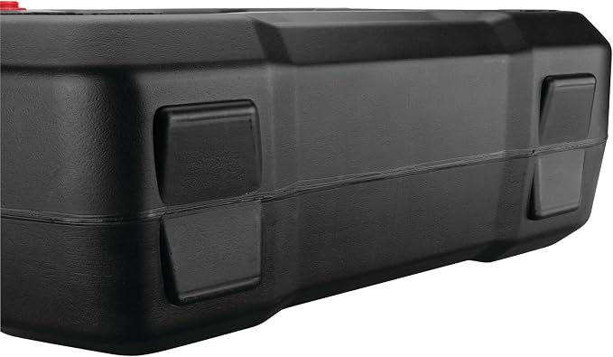 Performance Tool W4076 10-Quart Oil Drain Container, Deep Drain Well, Integrated Handle, Sealing Rubber Gaskets, Black