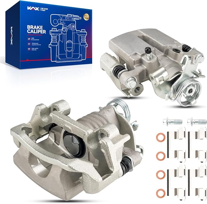 KAX Disc Brake Caliper Assembly Fit for Malibu 2004-2012, G6 2005-2010, HHR 2008-2010, Aura 2007-2009, G5 2007-2009, Cobalt 2005-2008, Ion 2004-2007, Rear Left and Right Side