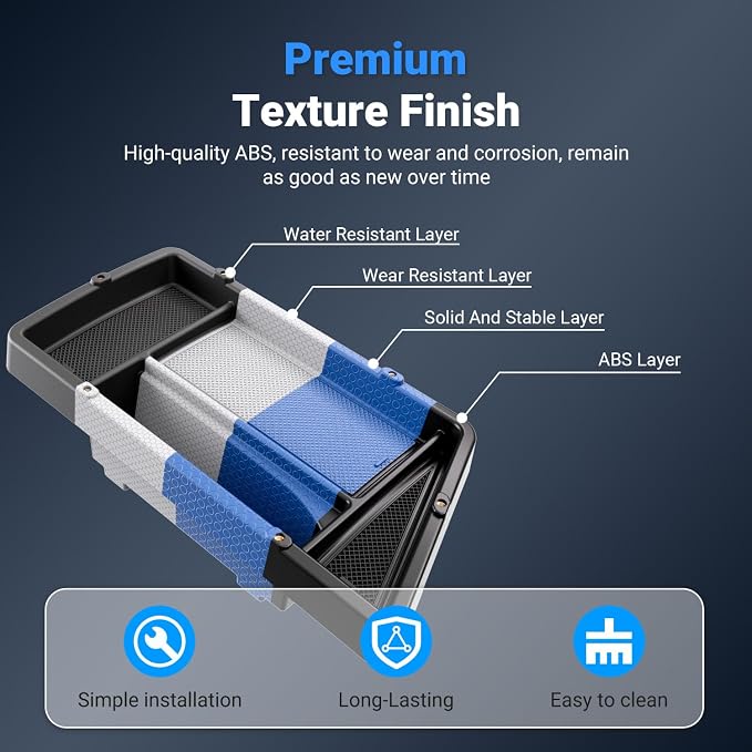 Dashboard Storage Organizer Compatible with 2022-2026 Chevy Silverado GMC Sierra 1500 24-26 2500HD 3500HD Dashboard Storage Tray Replacement for 2022-2026 Chevy Silverado Accessories