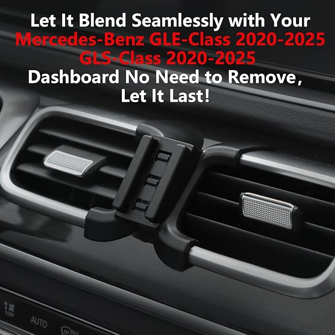 CLEC for Mercedes-Benz GLE-Class 2020-2026 GLS-Class 2020-2026 Magnetic Wireless Charger Car Phone Holder Mount for Mercedes-Benz Car Phone Holder 15W Fast Charging Car Phone Holder Wireless Charger