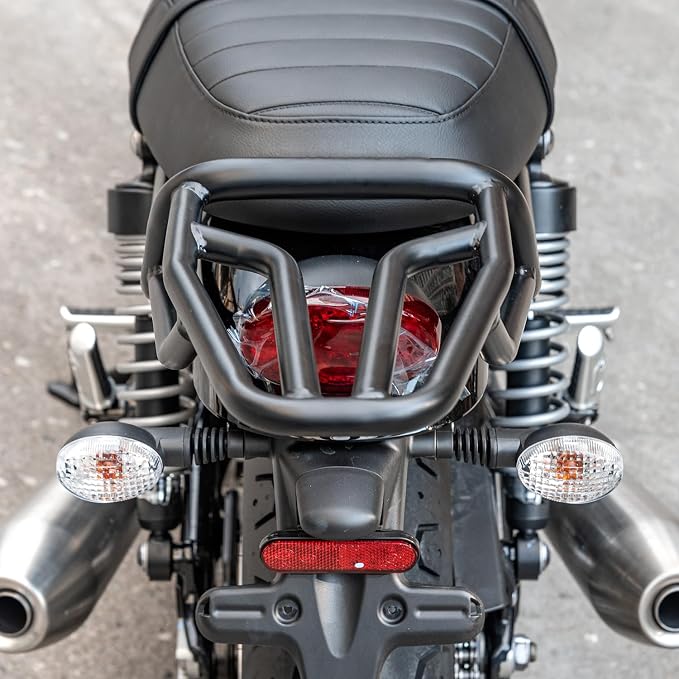 Motorcycle Rear Luggage Rack Basket Support Shelf Fits for T-riumph Street Twin 900 2016-2022 Speed Twin 900 2023-2024 Trunk Cargo Carrier Mount Bracket Holder
