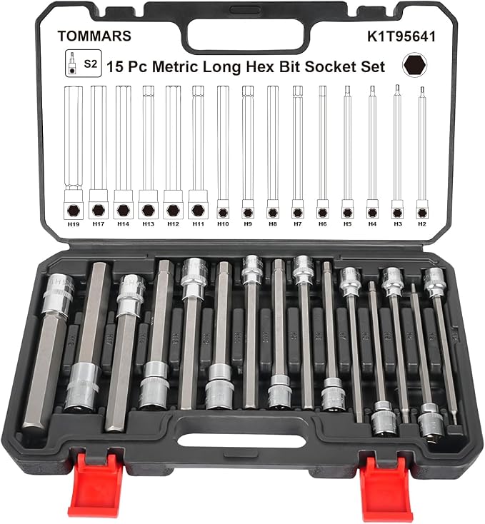 32 PCS SAE & Metric and 15 PCS Long Metric Master Allen Hex Bit Socket Set