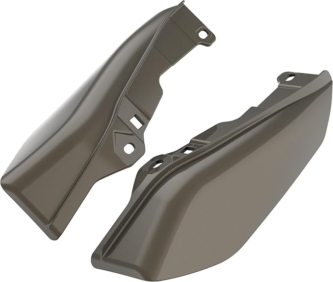 Color - Matched Mid Frame Air Deflectors Heat Shield, Perfectly Fit for Harley Touring Models 2009-2026 River Rock Gray