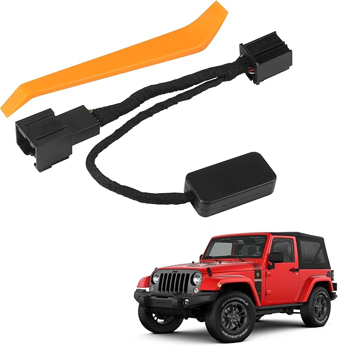 Autostop Eliminator Fit for 2018-2026 Wrangler JL JLU & 2020-2026 Gladiator JT (Not fit 4XE), Plug & Play Car Start Stop Eliminator, Auto Start-Stop Disabler Accessories
