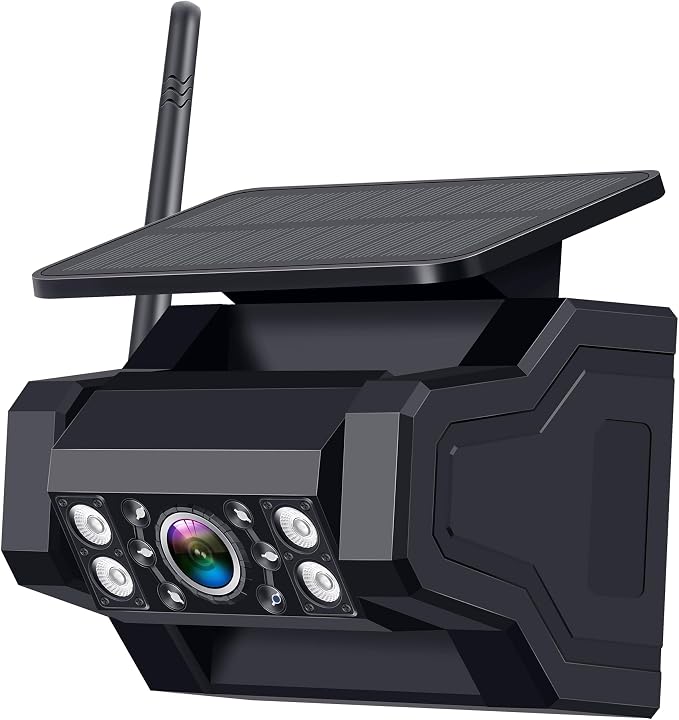 Magnetic RV Backup Camera Solar Portable - Install-Free Soft Rubber Wear-Resistant Night Vision Waterproof for Pemacom P16 Trailer Rear View Camera System