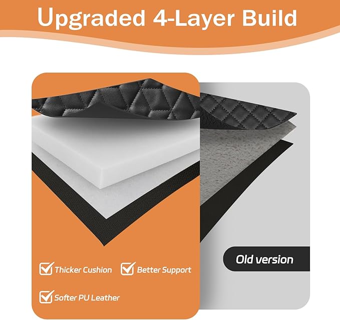 Upgraded Rolling Creeper Mat for Mechanics, 60 x 28 in Padded Automotive Work Mat for Cars, SUVs & Pickup Trucks, Black