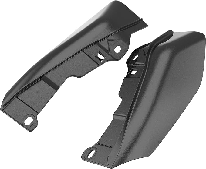 Color - Matched Mid Frame Air Deflectors Heat Shield, Perfectly Fit for Harley Touring Models 2009-2026 Black Quartz