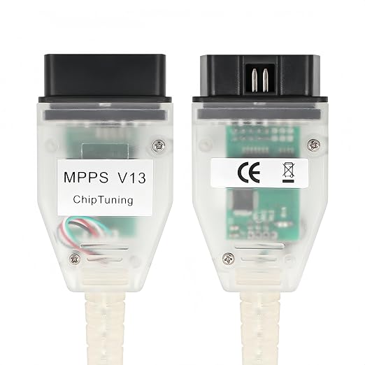 V13MPPS Programming Cable Compatible for ECU EDC15 EDC16 EDC17 MED9.X ME7.X and Siemens PPD1/X, OBD2 ECU Chip Tuning Tool. Driver/APP Must Be Installed