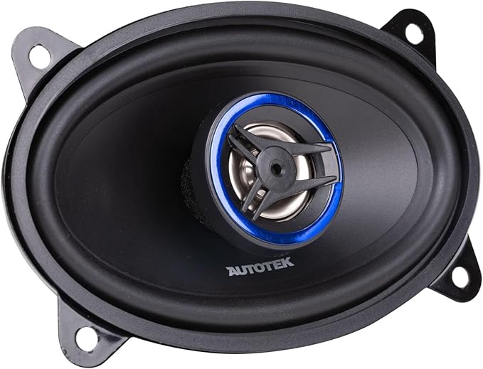 Autotek 2 Pack Street Machine 200W 4x6 Inch 2 Way Car Audio Coaxial Speakers with Neo Mylar Soft Dome Tweeters for Crystal Clear Sound