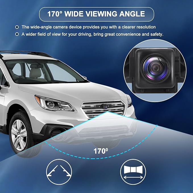 Front View Camera Bumper Grille Camera Replacement for Nissan Rogue 2014 2015 2016 2.5L L4 for Murano 2015-2019 3.5L V6 Front View Camera Replaces# 284F1-4BA0A 284F1-4BA1A