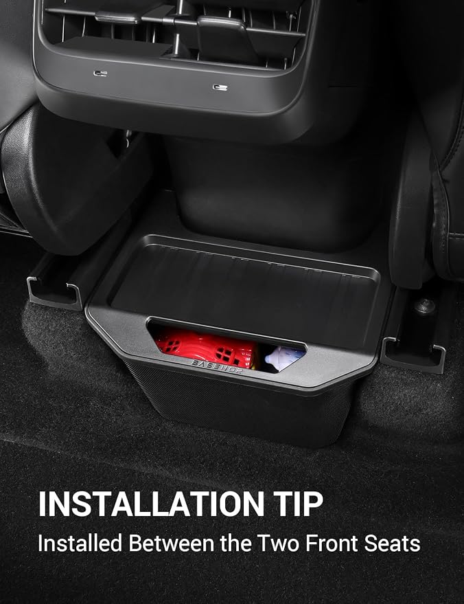 BASENOR Tesla Model Y Windshield Sunshade and Model Y Rear Center Console Organizer