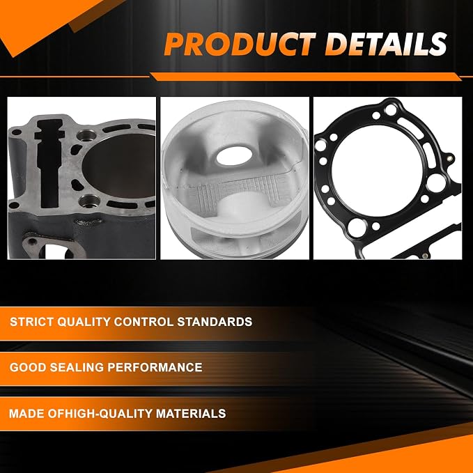 Cylinder Big Bore Top End Kit 72.5mm Compatible with Linhai XinYue VOG 250cc 300cc YP Scooter ATV Quad UTV After-Market Parts