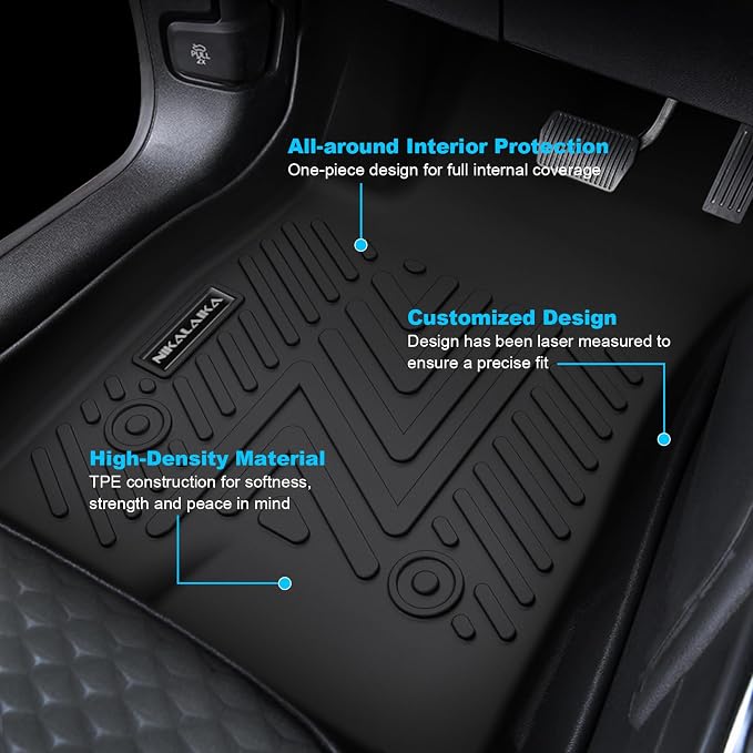 All Weather Floor Mats Trunk Mat with Backrest Mat Fit for 2026 Hyundai Palisade 7/8 Seat Hybrid, TPE Odorless Anti-Slip Floor Liners Cargo Mat Protector for 2026 Palisade Accessories