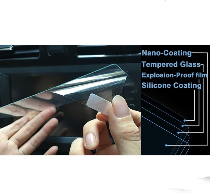 LFOTPP F150 Screen Protector for 2015-2021 2022 2023 F*ord F 150 F150 F250 F350 F450 sync2 sync3 Coupe Hatchback 8 Inch Navigation Glass Infotainment 8" Center Touch Screen Protector
