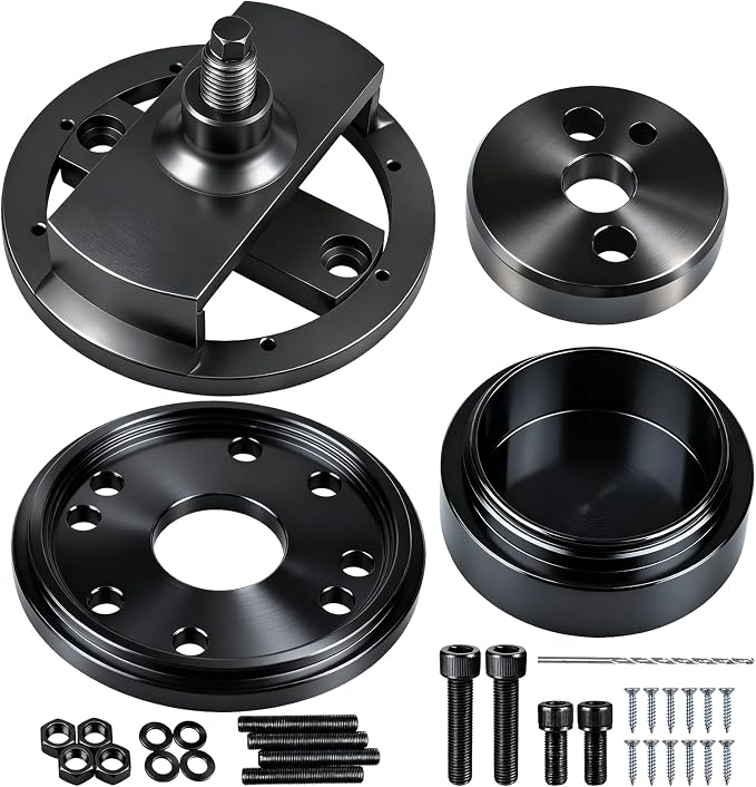 Crankshaft Seal Remover & Installer Tool Set, 1 Set | Front & Rear,Wear Sleeve Installer Included,Fits Cummins 3.9L 5.9L 6.7L 1989-2016,Replace 3824500,ST-224C,3824078,3824498