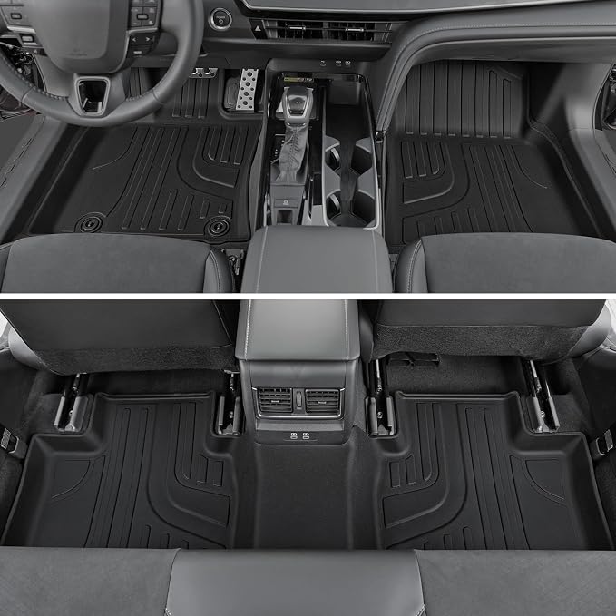 Floor Mats for Toyota Camry 2025-2026, All Weather Floor Mats Trunk Cargo Liner and Door Sill Guards Accessories, Full Coverage Set