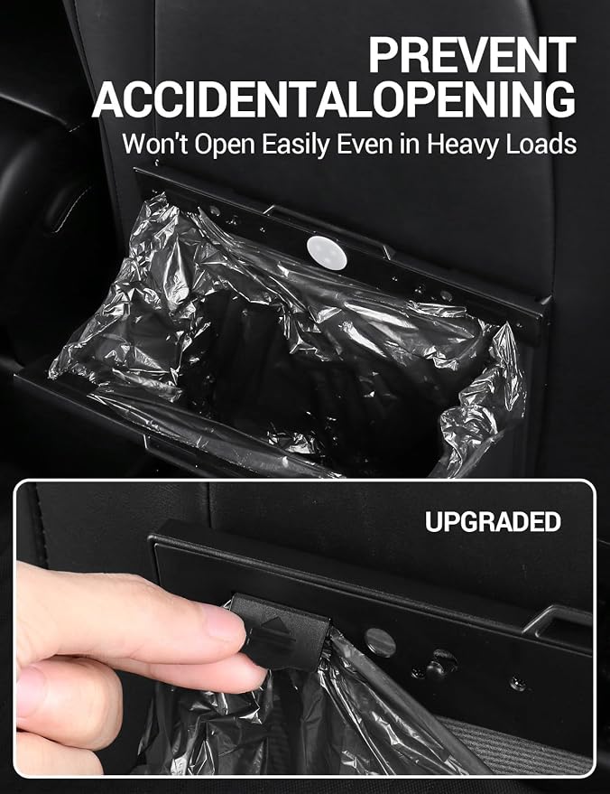 BASENOR 2026-2024 Tesla Model Y Model 3 Center Console Organizer and Tesla Trash Can