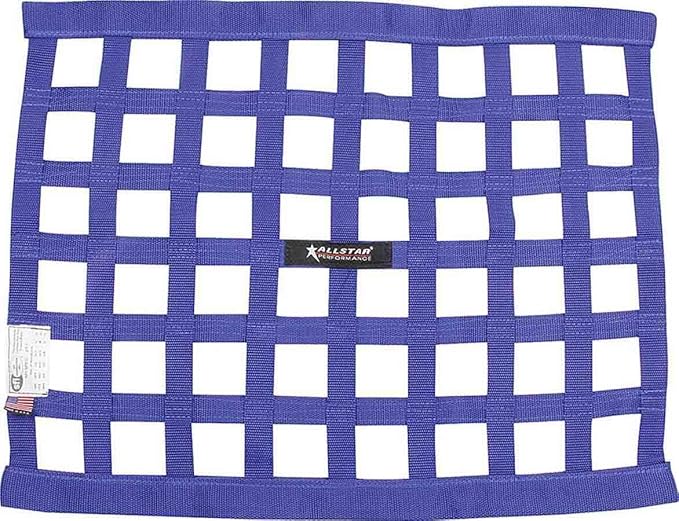 Allstar ALL10286 Blue 18" High x 24" Wide Rectangular Border Style Ribbon Window Net