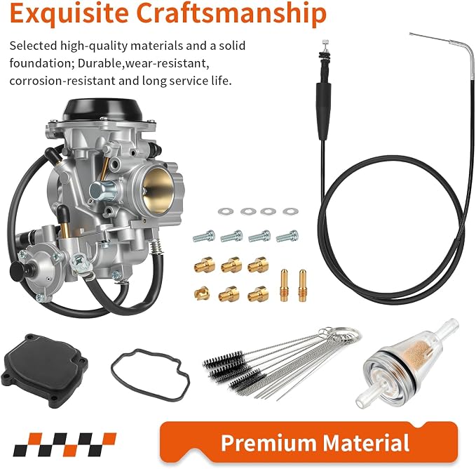 Carburetor Carb & Throttle Cable For Arctic Cat Bearcat 454 400 500 2X4 4x4 (Exclude 500 Auto Edition) 1998-2001 0470-362 0470-362