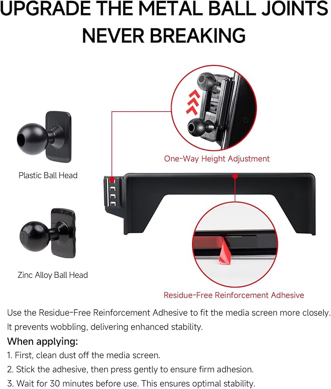 Qi2.2 Max 25W Fast Wireless Car Charger Phone Holder for 2023-2026 Honda Accord/Hybrid 12.3-Inch Screen, Magnetic Phone Mount Compatible with MagSafe