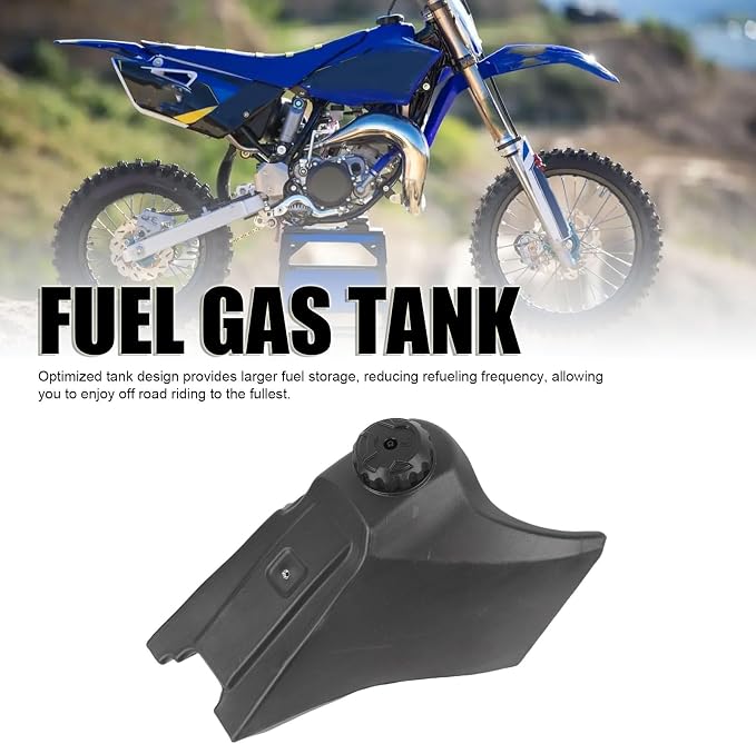 Shkalacar Fuel Gas Tank 5PA 24110 30 00, Shockproof Oil Tank Replacement with Larger Fuel Storage for YZ85 Pit Dirt 2002 to 2018 Gasoline Lightweight Performance