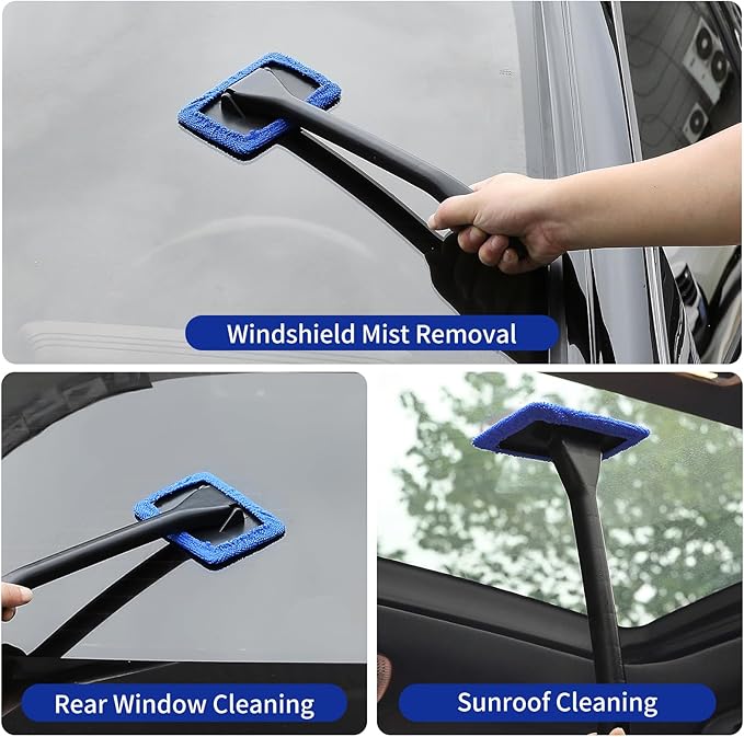 Qydipclin 37Pcs Car Detailing Kit, Car Detailing Brush Set, Car Wash Cleaning Kit, Car Detailing Brushes, Professional Car Care Kit for Interior Exterior Wheels, Blue