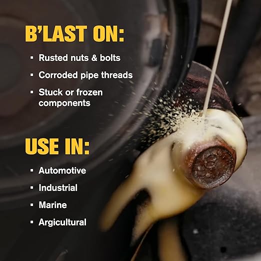 PB Blaster Penetrating Oil Spray, 11 oz Aerosol Cans (6-Pack) – Rust Remover & Bolt Loosener for Stuck Nuts, Bolts & Rusted Parts – Penetrating Catalyst for Automotive & Mechanical Use