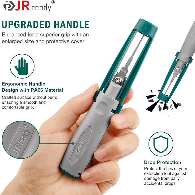 JRready ST5344 Pin Removal Tools Mini-Fit Jr Extraction Tool Micro-Fit .062 .093 Molex Pin Extractor Tool Metri-Pack AMP Mate-N-Lok Amphenol RT360 Series Connectors Terminal Release Tool Kit 11PCS
