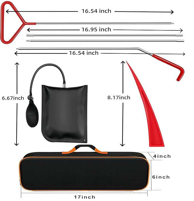 DENWAY Cargo Grabber Retriever Tool - Upgraded Extendable Pickup Truck Bed Accessories, Car Tool Set