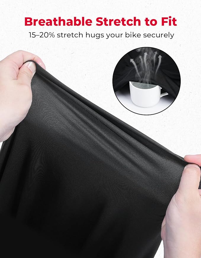 KEMIMOTO Indoor Motorcycle Cover Soft Stretch Dustproof Covers Fit for Side Top Box Touring Ultra Limited Adventure Street Road Electra Glide Road King Chieftain Goldwing 1800 R 1250 RT Roadmaster
