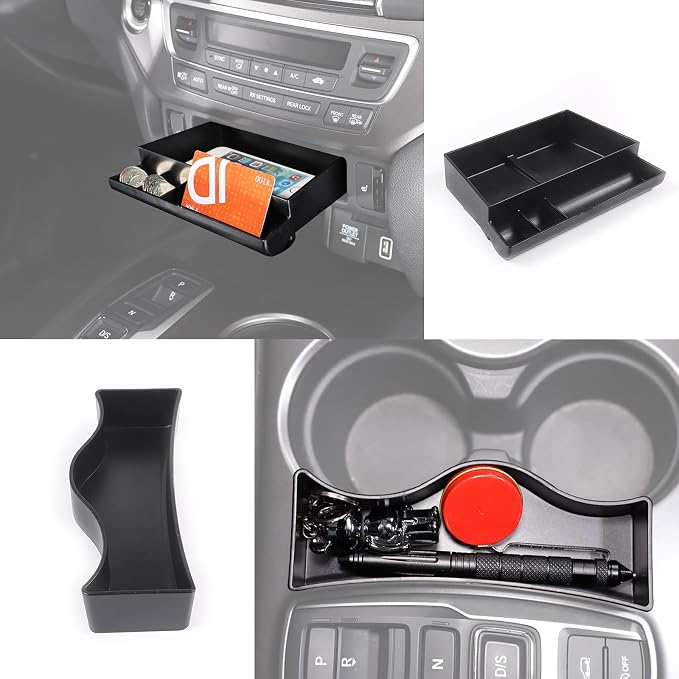 Center Console Organizer Tray for Honda Pilot 2016-2022/ Ridgeline 2020-2023/ Passport 2019-2023 Gear Shift Storage Box